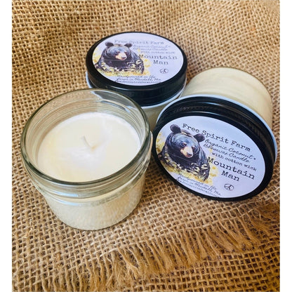 Coconut Beeswax 4 oz Candle ~Mountain Man