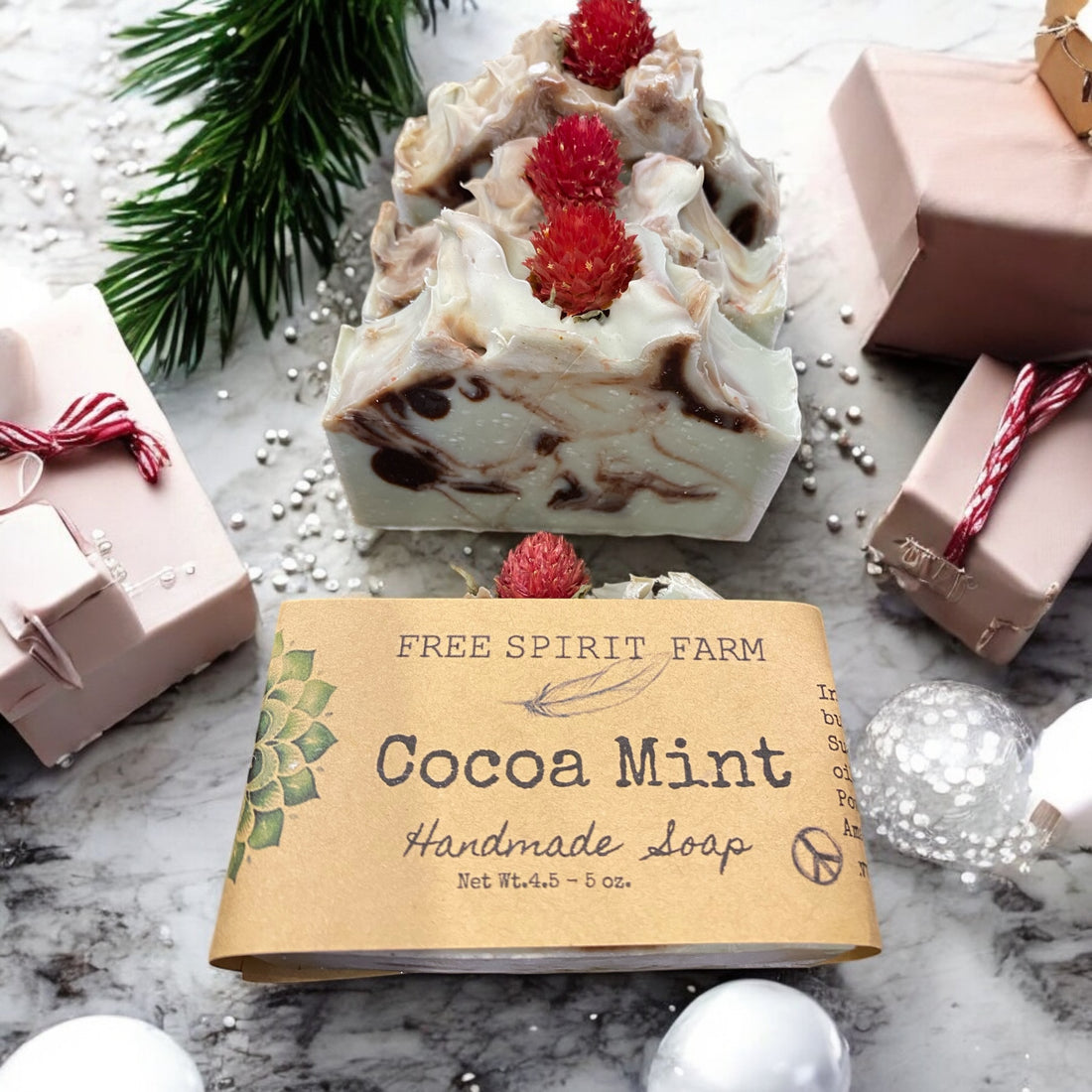 Holiday Cocoa Mint Coconut Milk Soap