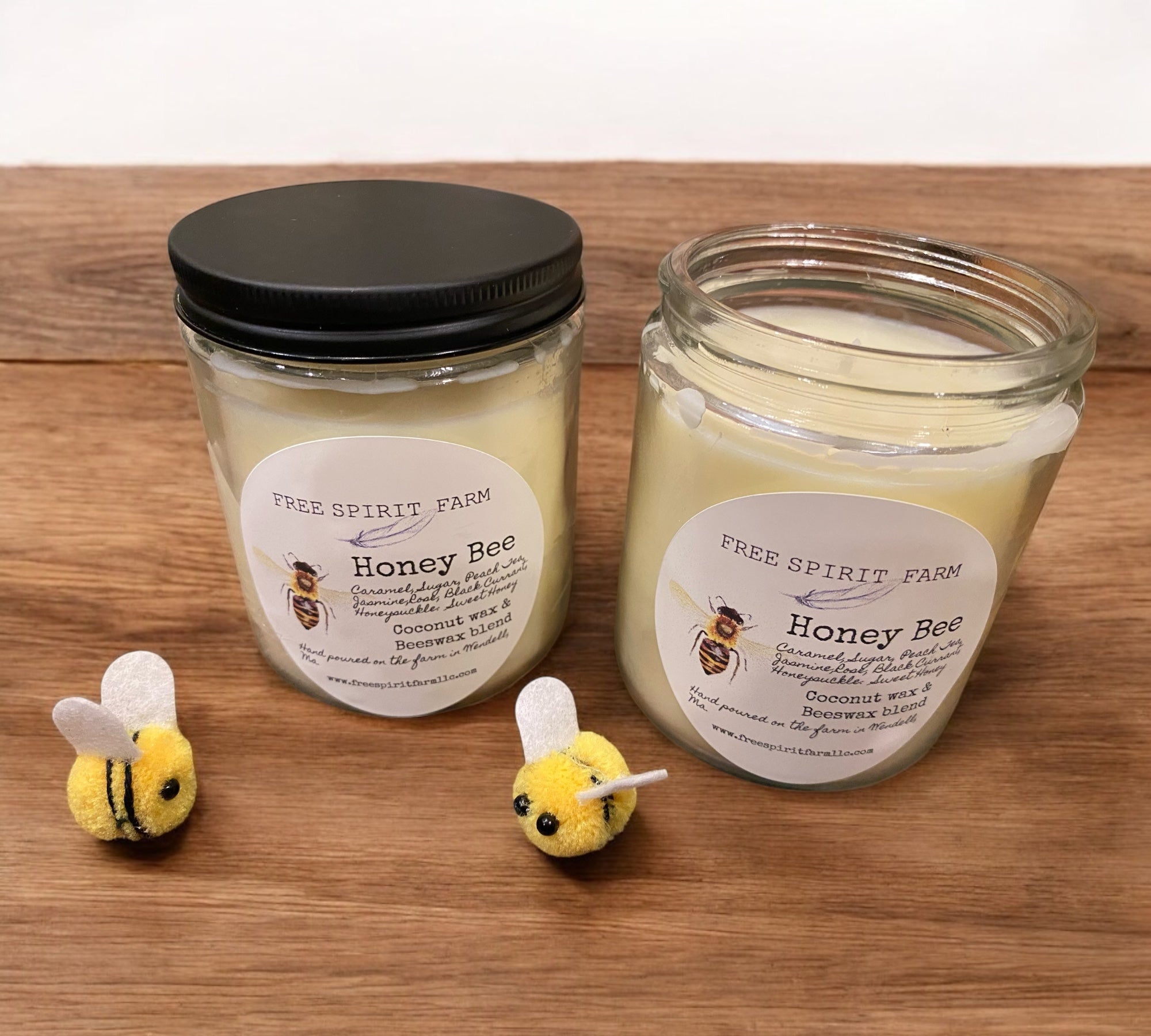 Coconut &amp; Beeswax Candle~ Honey Bee