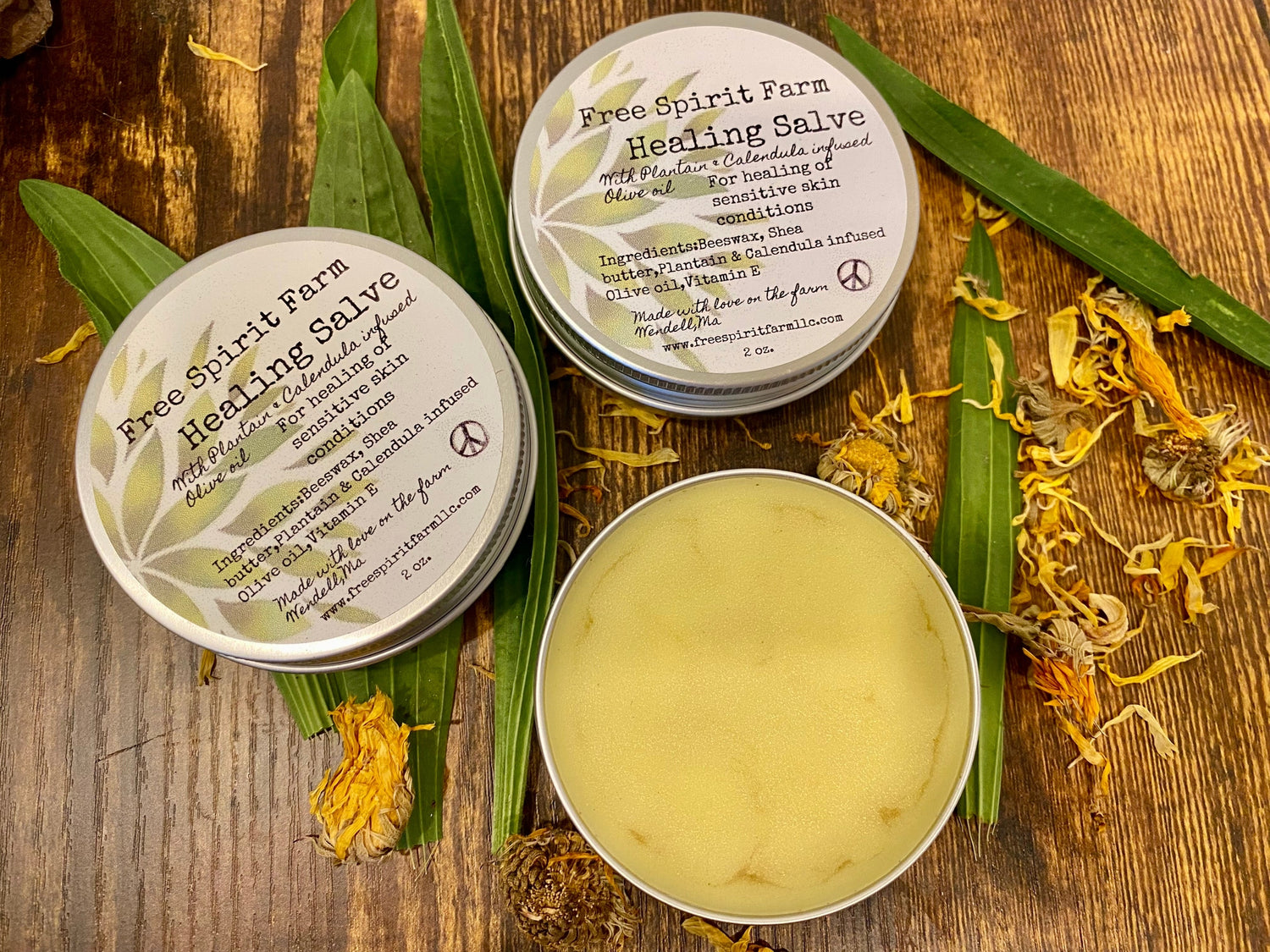 Healing Salve with Plantain &amp; Calendula