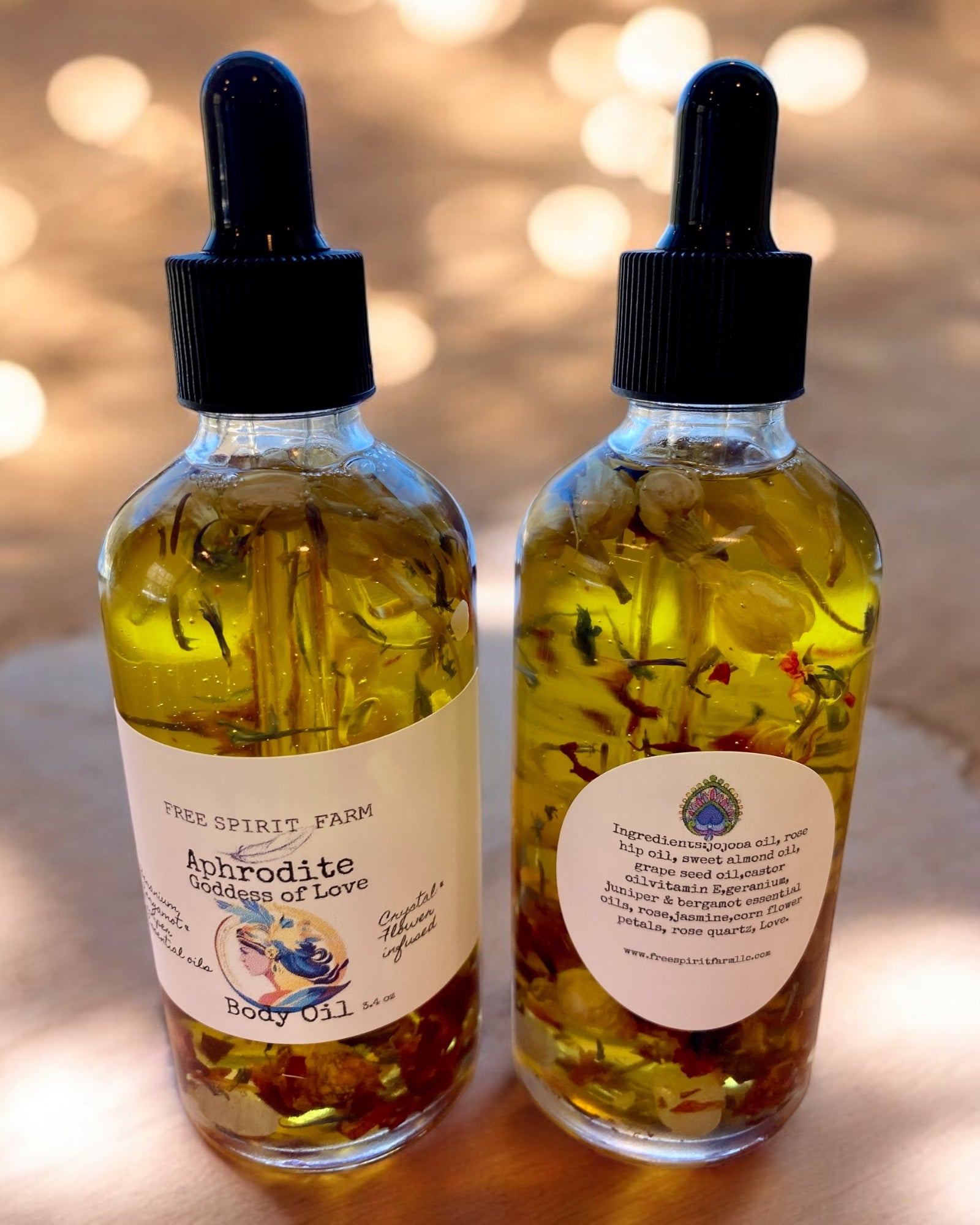 Body Oil~ Aphrodite Goddess of Love~ 4 oz bottle