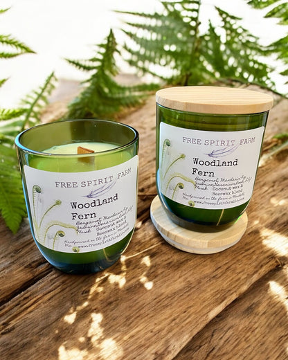 Coconut &amp; Beeswax Candle ~ Woodland Fern