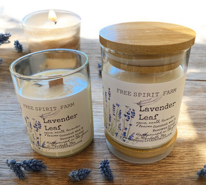 Coconut &amp; Beeswax Candle~Lavender Leaf