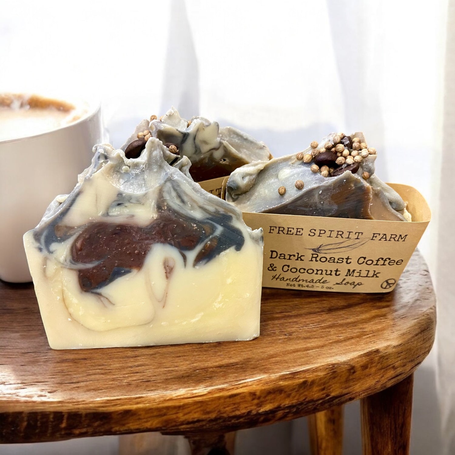 Vegan Soap~ Dark Roast Coffee &amp; Coconut Milk