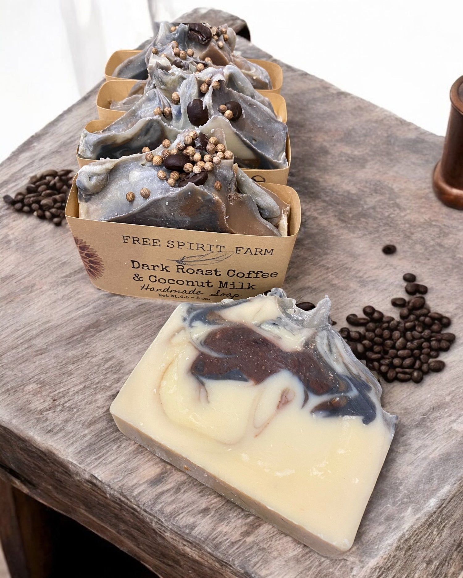 Vegan Soap~ Dark Roast Coffee &amp; Coconut Milk