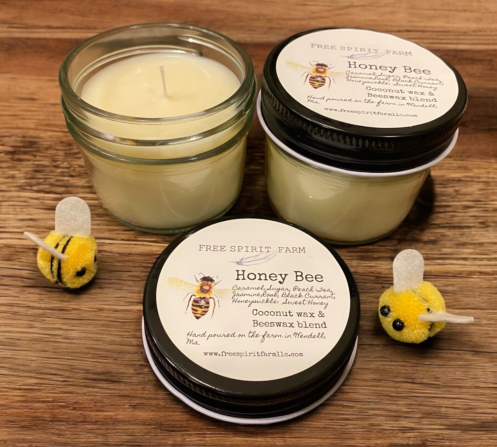 Coconut &amp; Beeswax Candle~ Honey Bee