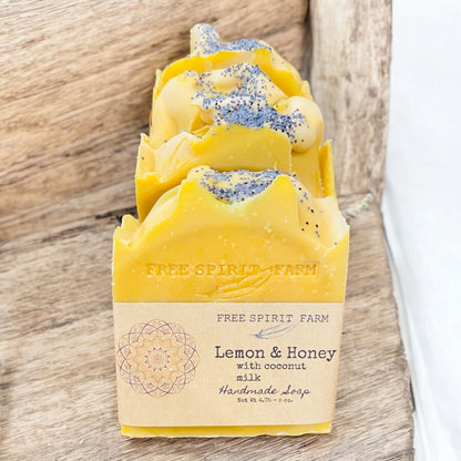 Vegan Soap~Lemon &amp; Honey with Coconut Milk