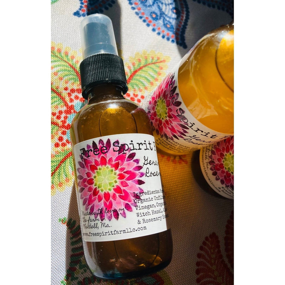 Facial Geranium &amp; Rosemary Toner with Rose Hydrosol