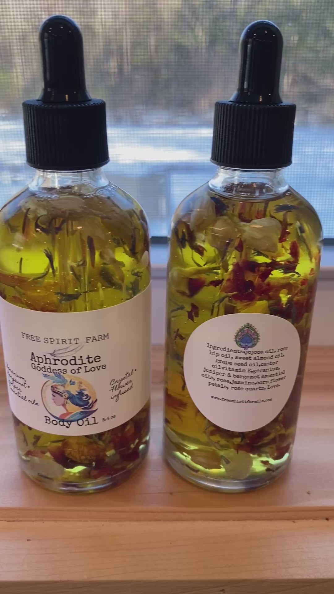 Body Oil~ Aphrodite Goddess of Love~ 4 oz bottle